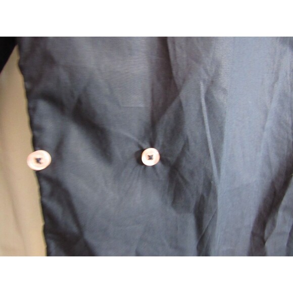 Wear Cisco Wrap Around Navy Blue Button Down Long Sleeve Shirt Size M/L NWT - Picture 3 of 5